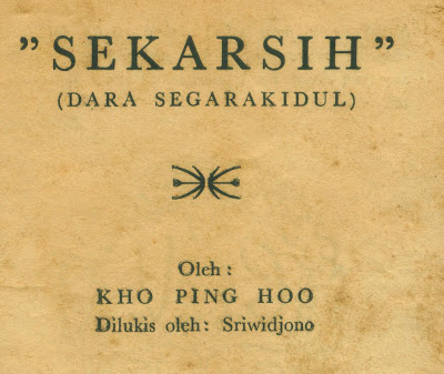 Koleksi Tempo Doeloe: Buku Roman Klasik th.1966, karya Kho 