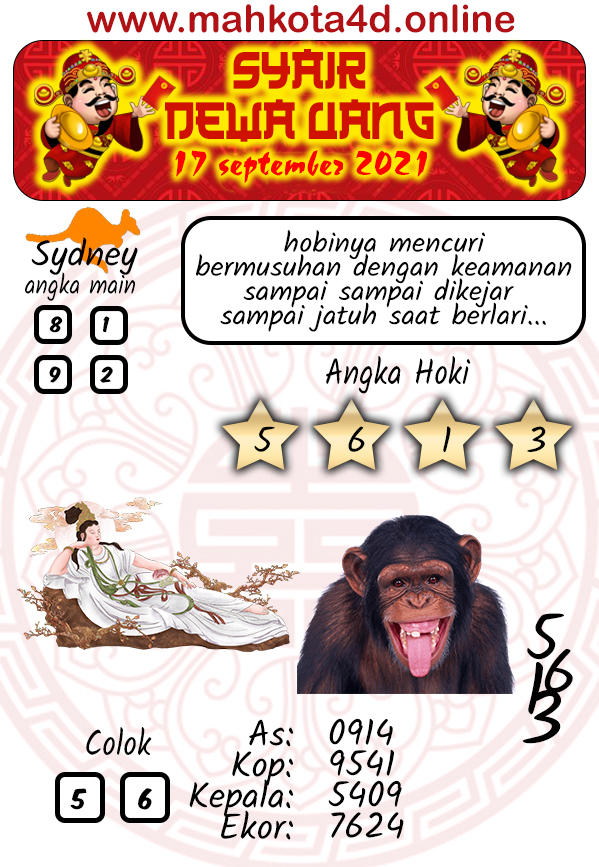 Syair Prediksi Jitu Sydney Pools - Togel SDY Jum'at, 17 - September - 2021