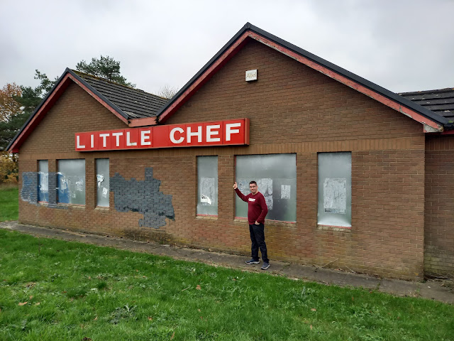 The former Little Chef restaurant at Haughley Park Services in Stowmarket, Suffolk