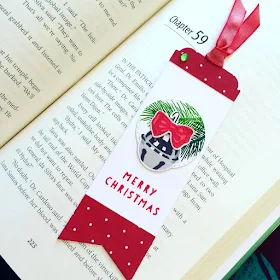 Sunny Studio Stamps: Holiday Style Christmas Bookmark by Valerie Garbo