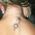 Rebecca Loos Neck and Lower Back Tattoos