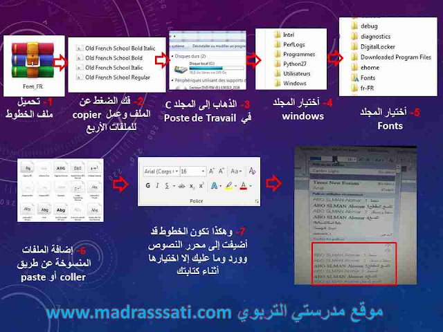 تحميل خطوط كتابة الحروف بالنقط   