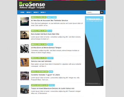 Template Blogger BroSense V2 Template Terbaik untuk Menaikan CTR Adsense