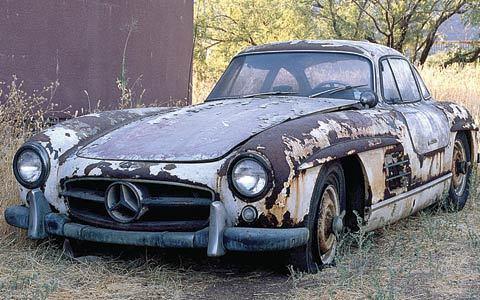 Barn find 300 SL Mercedes Posted by Boardtrackfan at 202 PM
