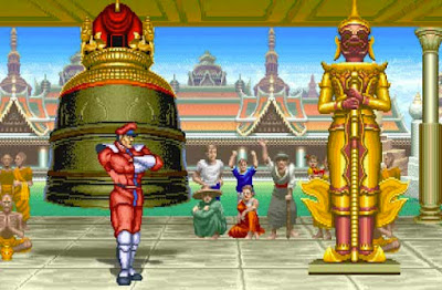 M. Bison nel suo stage di ''Street Fighter II''