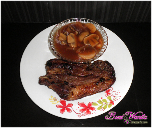 Resepi Lamb Chop / Steak Kambing Sos Cendawan - Buat Wanita