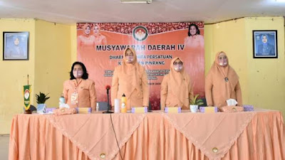 Hasmawati Budaya Nahkodai Baru DWP Kabupaten Pinrang Periode 2019 - 2024