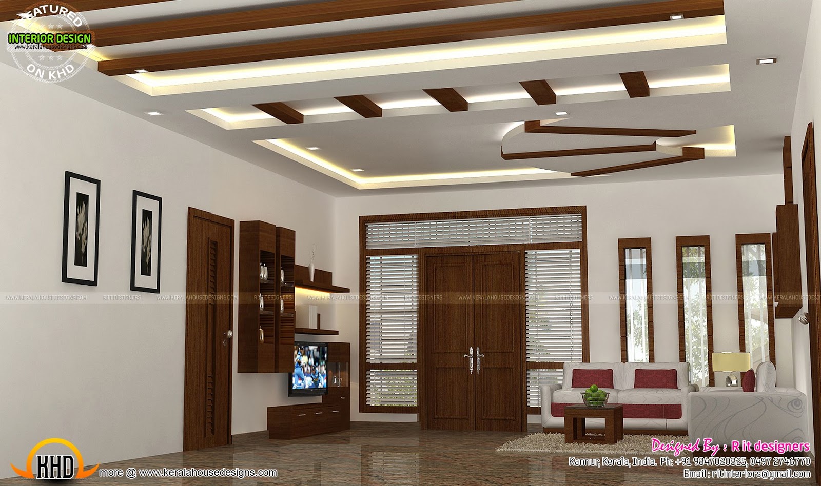  Interior  decors by R it designers Kerala home  design and 