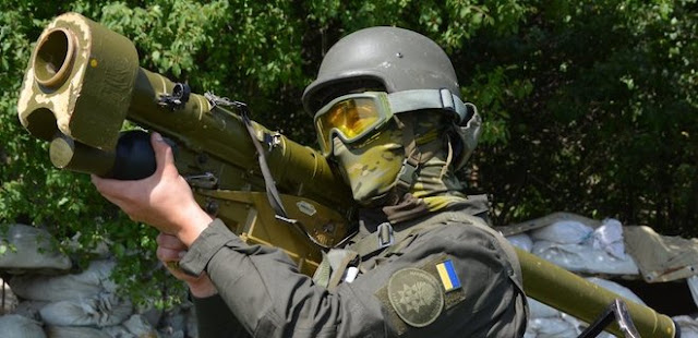 Украинский солдат с ПЗРК