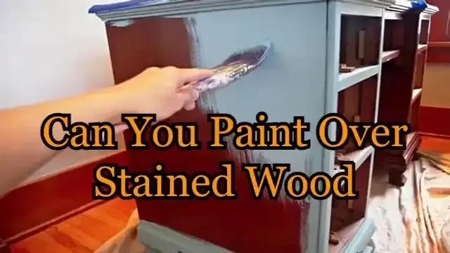 Can You Paint Over Stained Wood