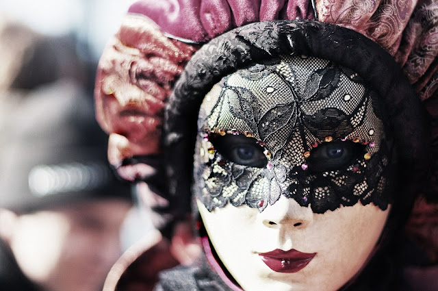 A Girl Wearing a Mask in Carnival Festival