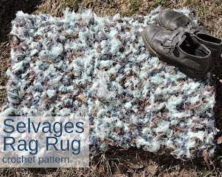 Pendleton Selvages Rag Rug crochet pattern