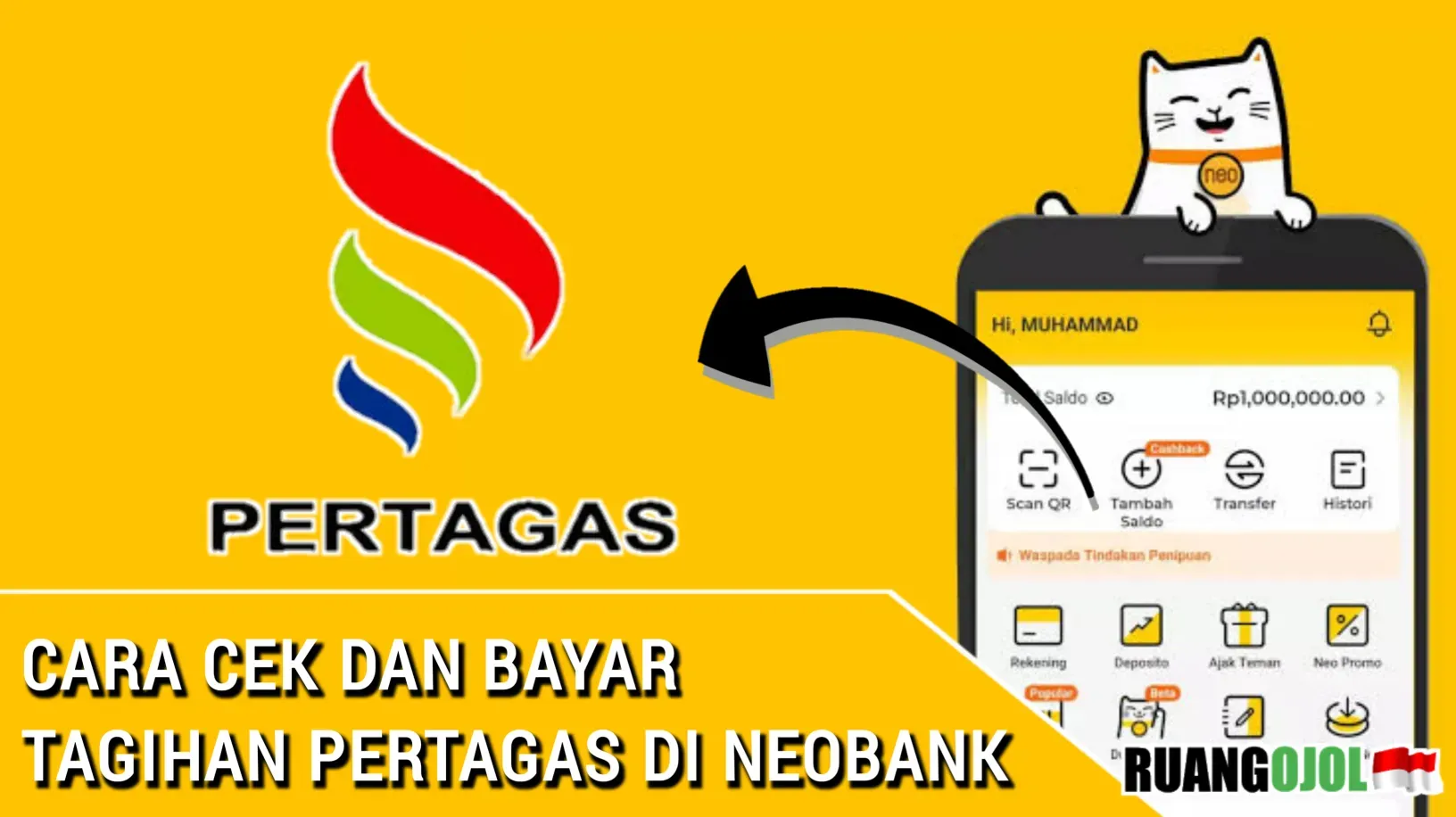 Cara Cek Tagiha Pertagas di neobank