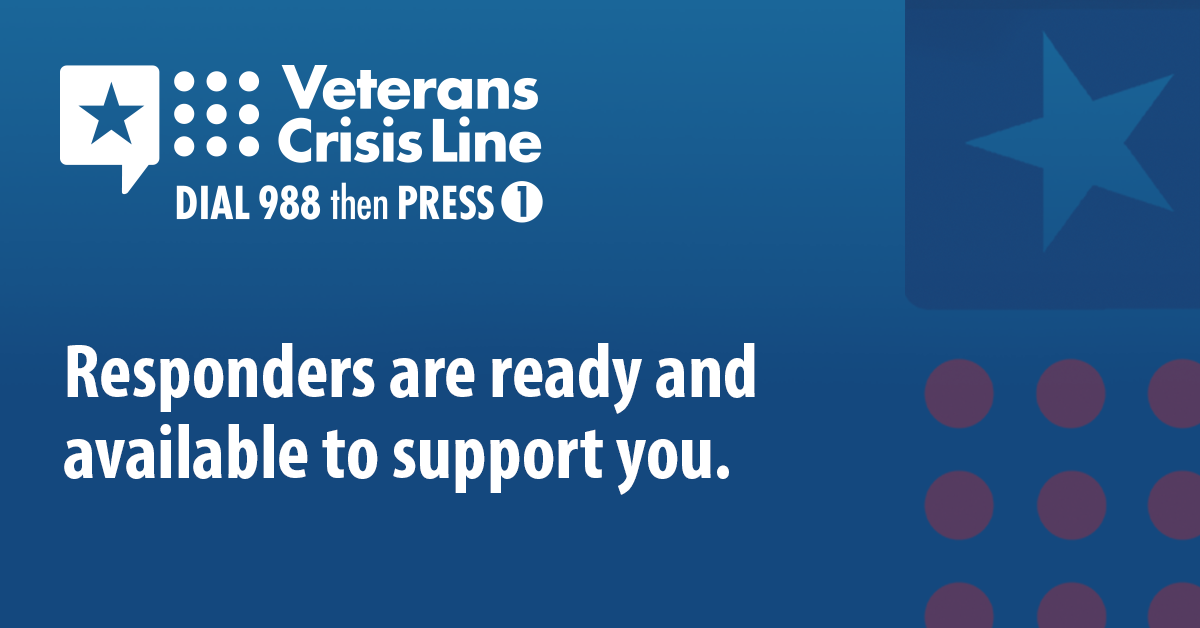 
Call 988, then Press 1 for help in a crisis 24/7. 