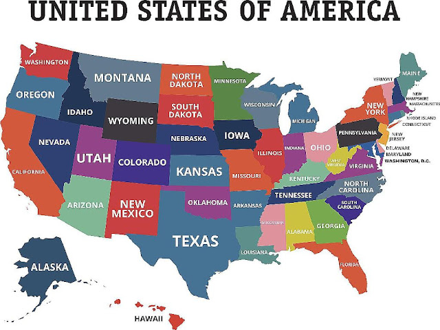 United States Map By States 