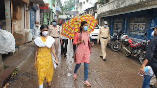 IAS Srushti Deshmukh Inspecting in Gadarwara, srushti jayant deshmukh