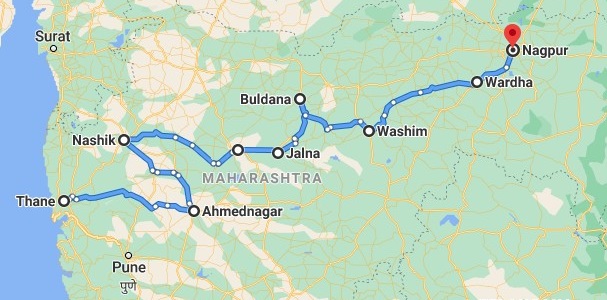samruddhi mahamarg route map