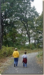 Donna and Andrew walking