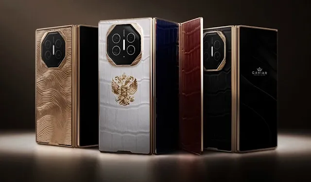 اصدار خاص من هاتف Huawei Mate XT Ultimate مطلي بالذهب بتكلفة 14 ألف دولار