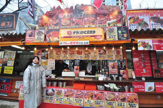 SIM IYEO SAPPORO SSEAYP HOKKAIDO JAPAN MALAYSIA SALJI SAPPORO SNOW FESTIVAL YUKI MATSURI ODORI PARK  KING CRAB MAKAN FOOD