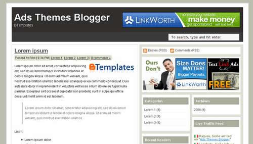 Free Blogger Templates: 10 Beautiful Web 2.0 templates
