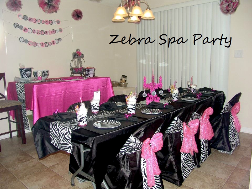  Zebra  Table Decoration Ideas  Photograph Zebra  Spa Party id