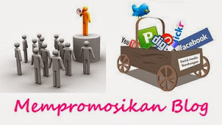 Gambar animasi yang mempromosikan blog