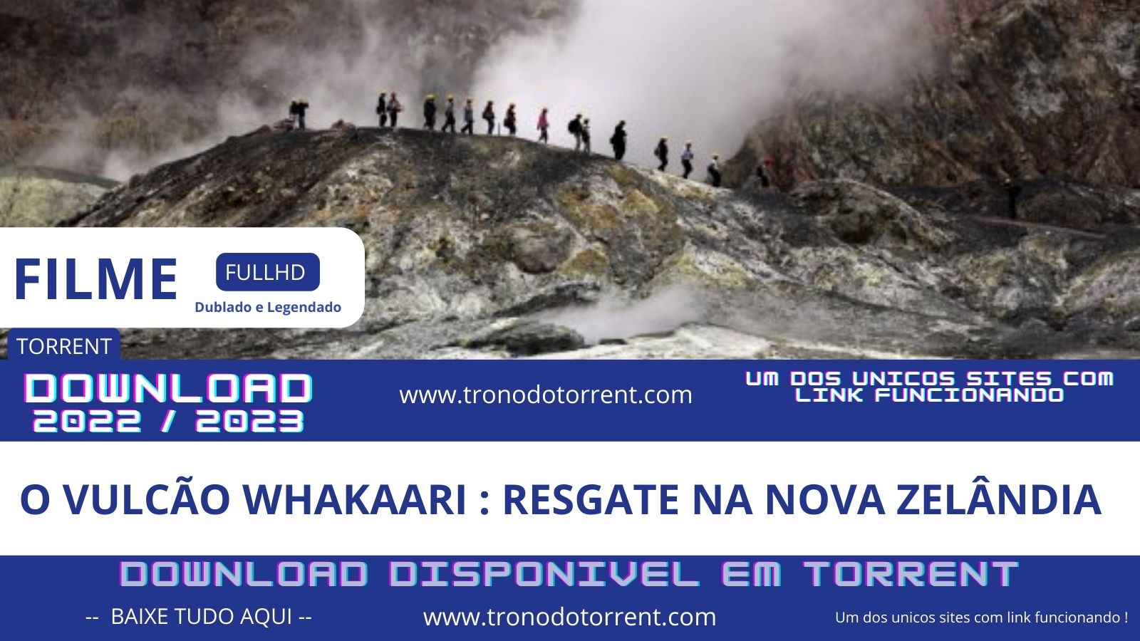 Vulcão Whakaari : Resgate na Nova Zelândia ( 2022 ) Documentário completo torrent | 1080p | Dual audio