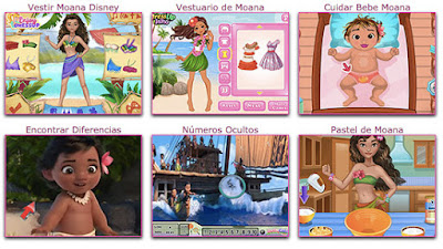 Juegos basados en la película Moana de Disney