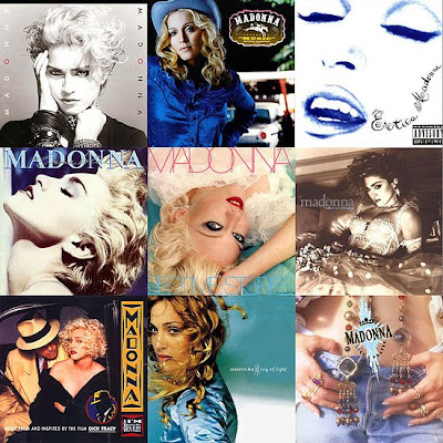 Madonna in all her album covers