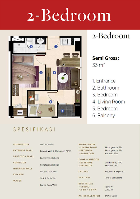 Serpong Garden Apartment tower Diamanta