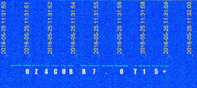 AAUSAT-4 Spectrum on SpectraVue