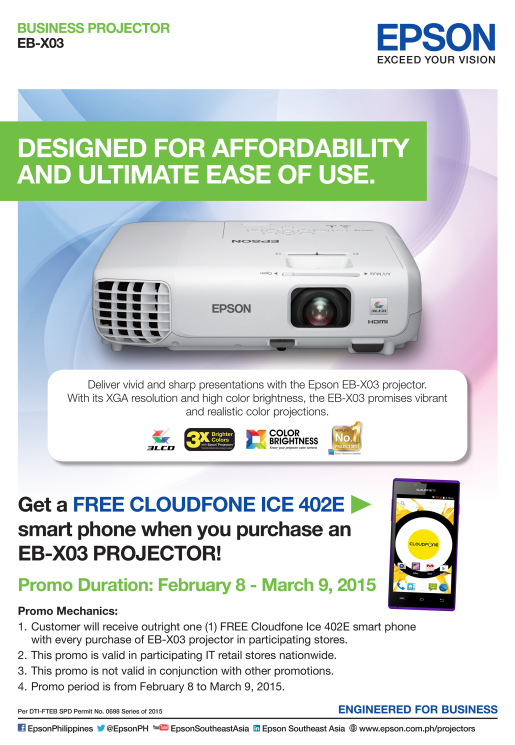 Epson FREE Cloudphone Projector Promo