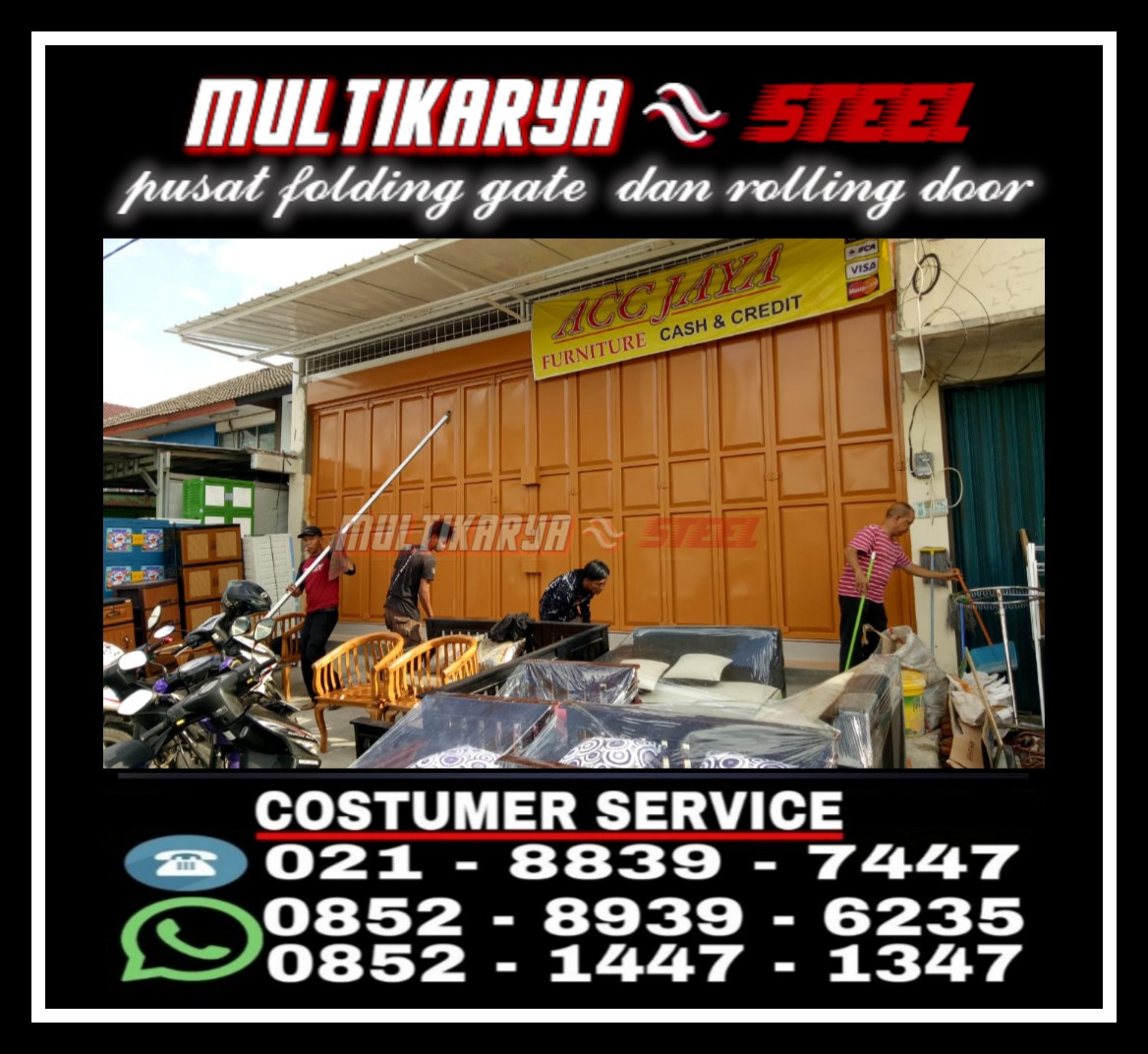 CV Multikaryasteel Daftar Harga Jual Folding Gate Murah 