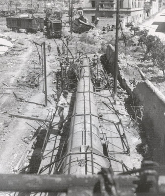 Cañón ferroviario Krupp K5 Leopold (Anzio Annie) railway gun Alemania Germany