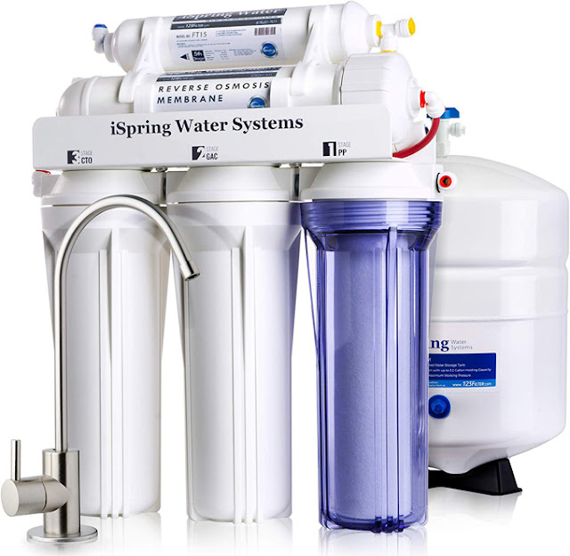 iSpring RCC7 5 Stage Reverse Osmosis Water Filtering System