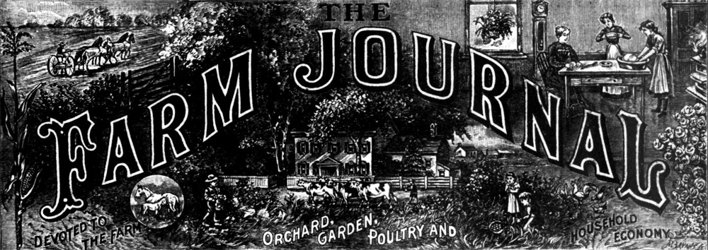 The Farm Journal masthead, May 1906