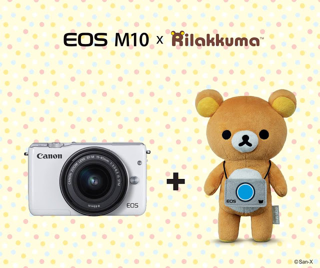 Rilakkuma and Canon camera