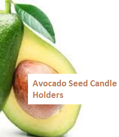 Avocado Seed Candle Holders