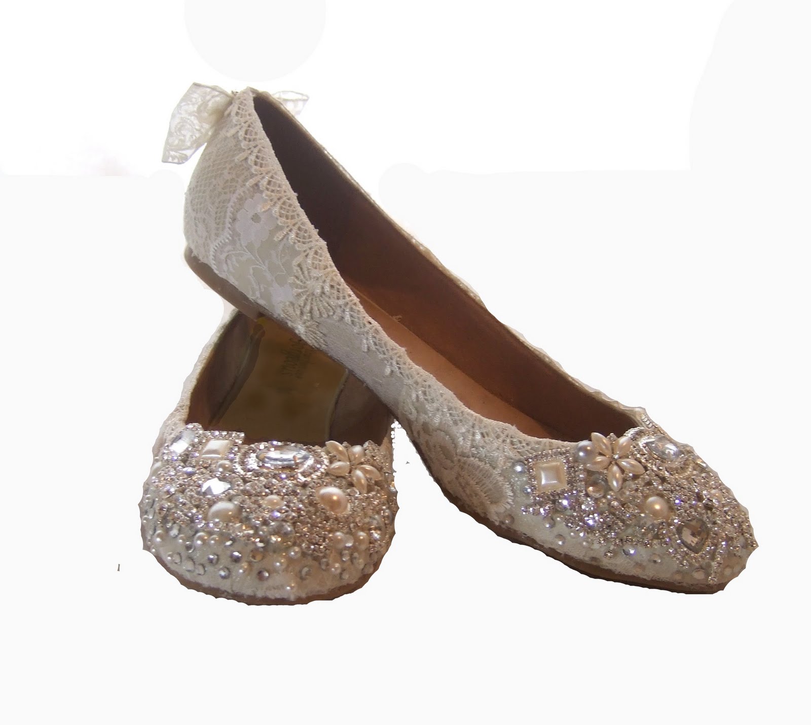 flat vintage wedding shoes