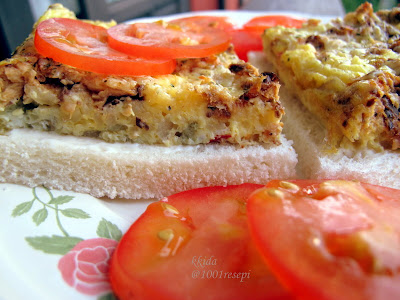 Koleksi 1001 Resepi: telur, sardin, mee segeraomelette 