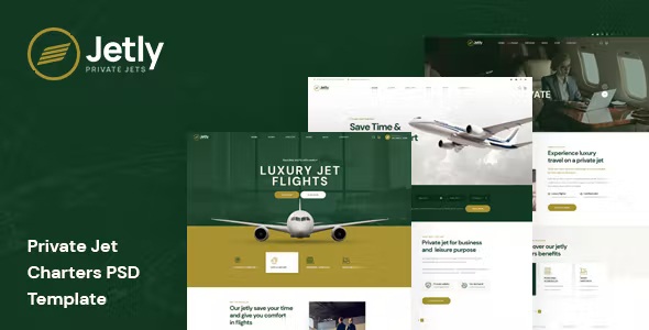 Best Private Jet Charters PSD Template