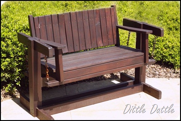 wooden glider