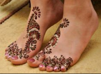 Tribal tattoos on feet design