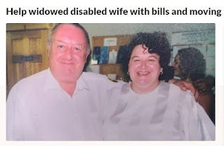 Go Fund Me:  Help widowed disabled wife with bills and moving