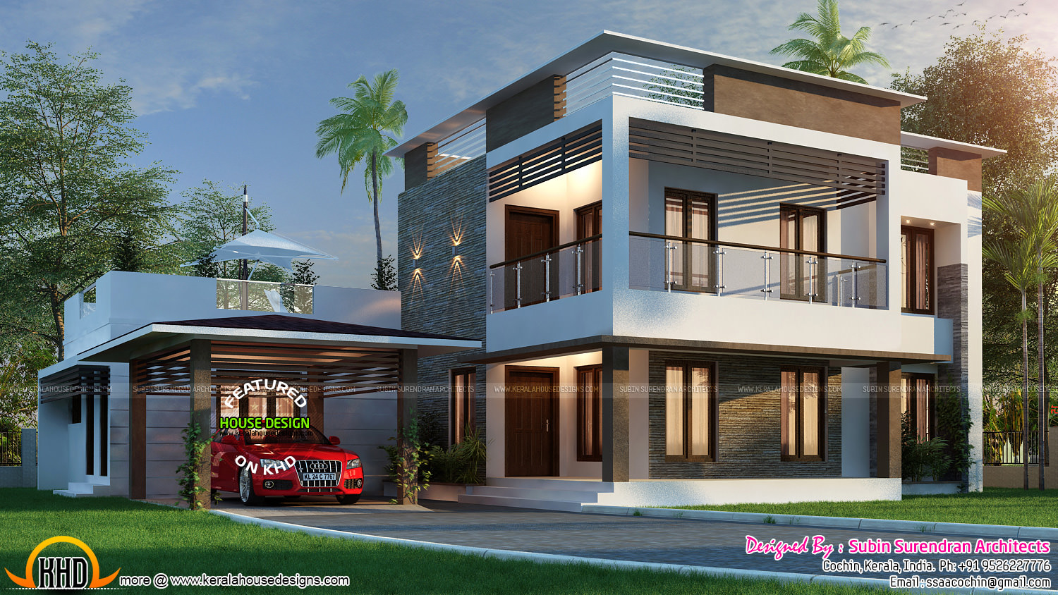 3116 sq ft home with 4 BHK Kerala home design and floor 