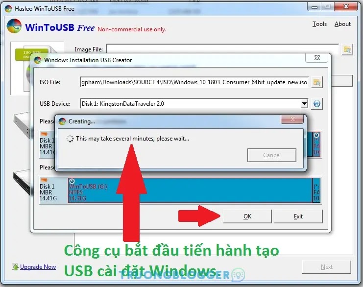 Download WintoUSB Full - Hướng dẫn tạo USB Boot cài win trên cả 2 chuẩn UEFI và LEGACY