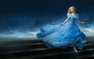 Cinderella running down the stairs