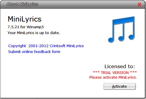 Minilyric software free download