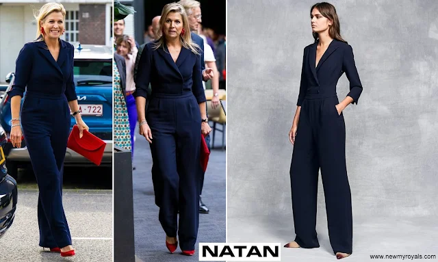 Queen Maxima wore Natan Couture Wrap Front Jumpsuit
